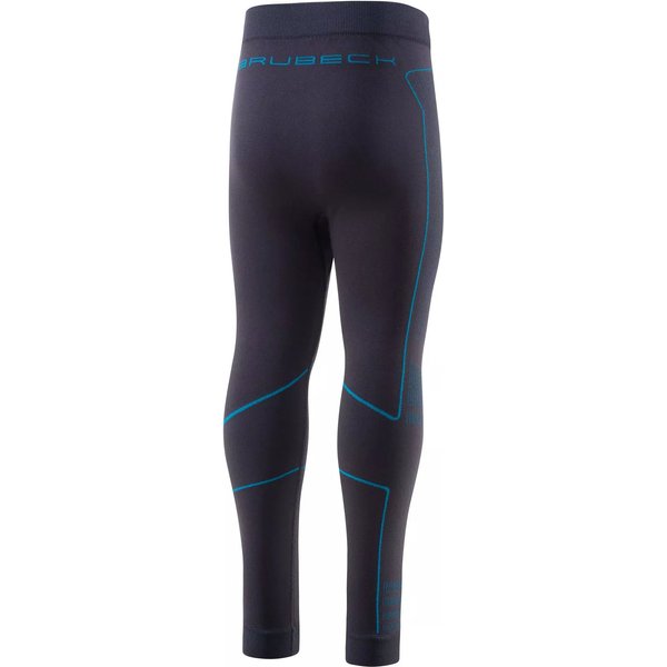 Legginsy termoaktywne juniorskie Thermo Kids Brubeck - grafiotwe/niebieskie