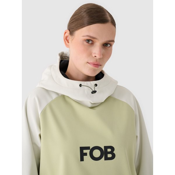 Bluza snowboardowa damska FOB TSOFF289 4F - oliwkowy