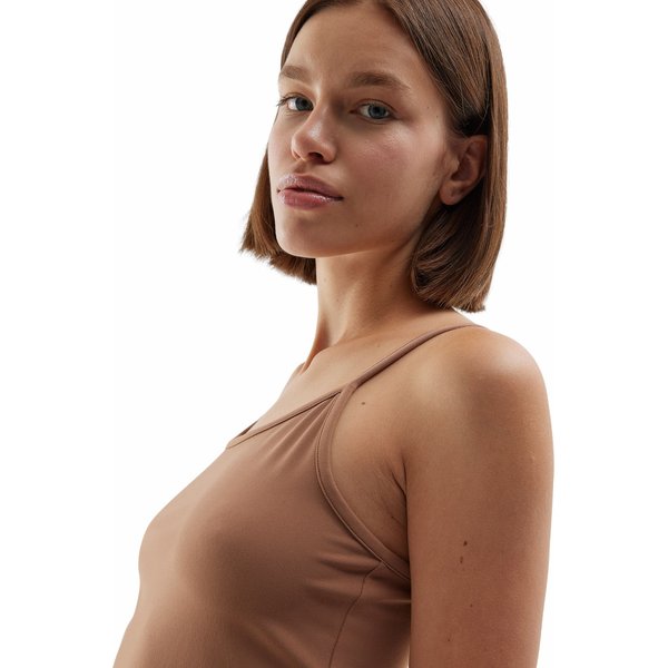 Top damski 4FAW23TTSHF0905 4F - brąz