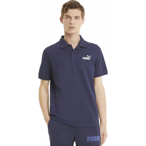 Koszulka męska polo Essentials Pique Puma - Peacoat