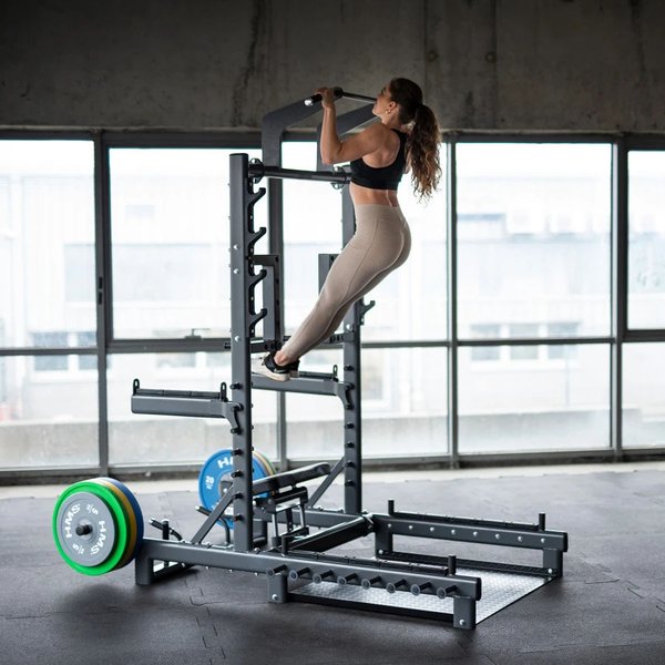 Stojak multifunkcyjny z platformą do podnoszenia ciężarów i Hip Thrust SMP01 HMS