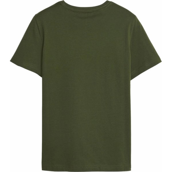 Koszulka juniorska Essentials Logo Tee Puma - khaki