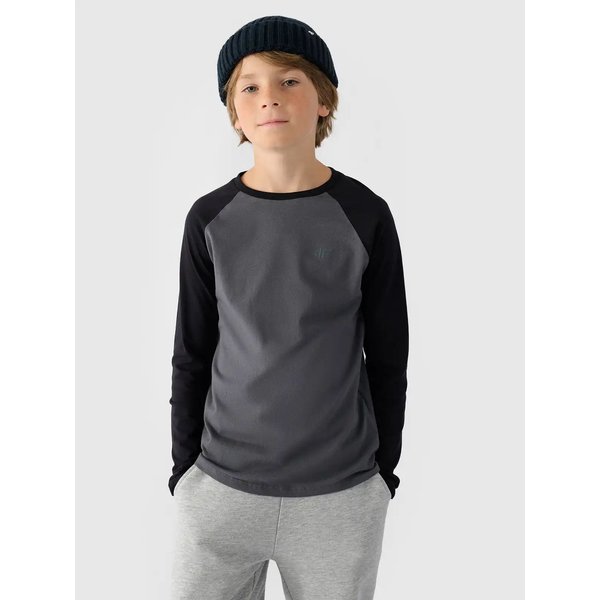 Longsleeve chłopięcy TLONM293 4F - antracyt