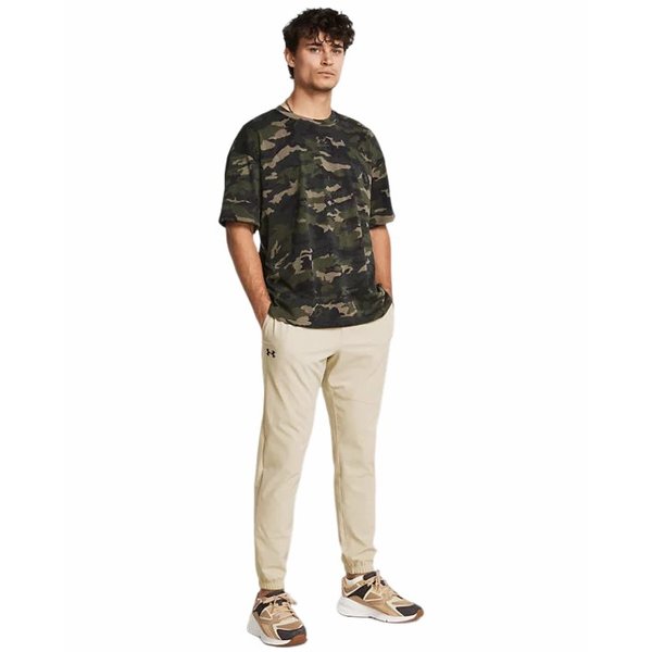 Spodnie męskie Stretch Woven Under Armour - beżowe