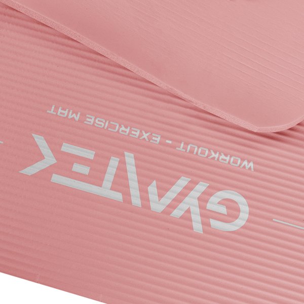 Mata do ćwiczeń, jogi NBR 1,5cm Gymtek - różowa