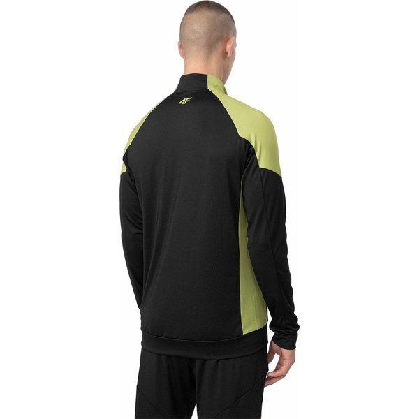 Bluza męska 4FSS23TFSWM187 4F - czarna/limonkowa