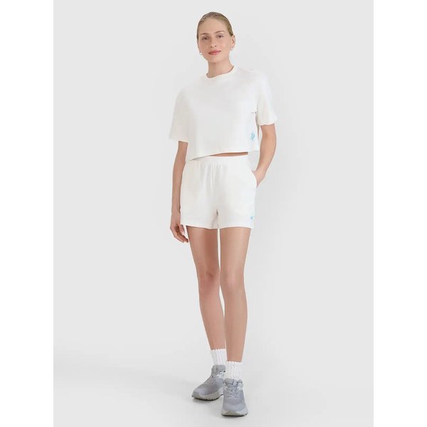 Spodenki damskie TSHOF531 4F - łamana biel