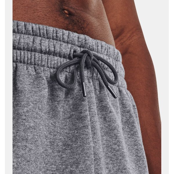 Spodenki męskie Essential Fleece Under Armour - Pitch Gray Medium Heather/White