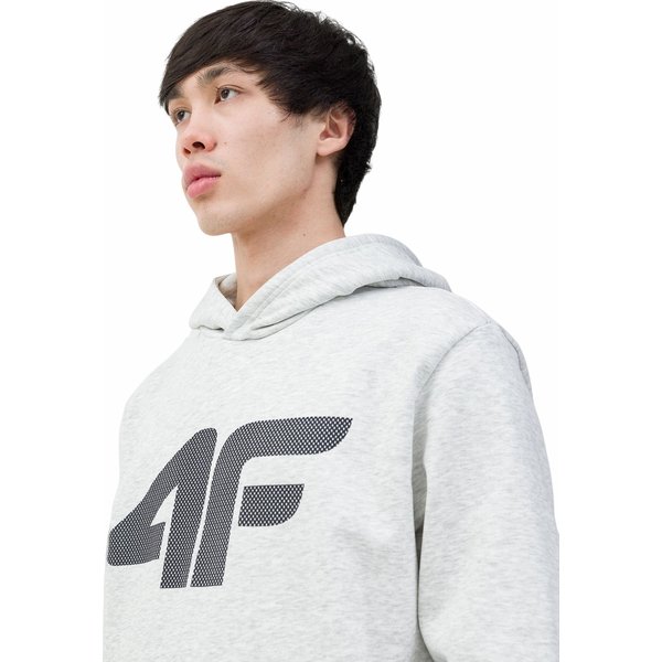 Bluza męska 4FWSS24TSWSM0950 4F - chłodny jasny szary melanż