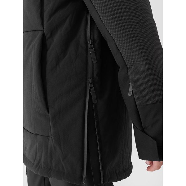 Kurtka snowboardowa damska TTJAF585 4F - głęboka czerń