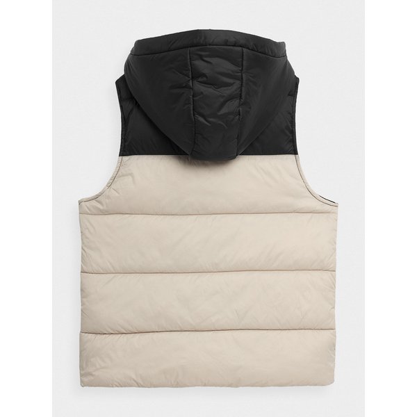 Kamizelka chłopięca 4FJSS23TDJAM079 4F - beżowa