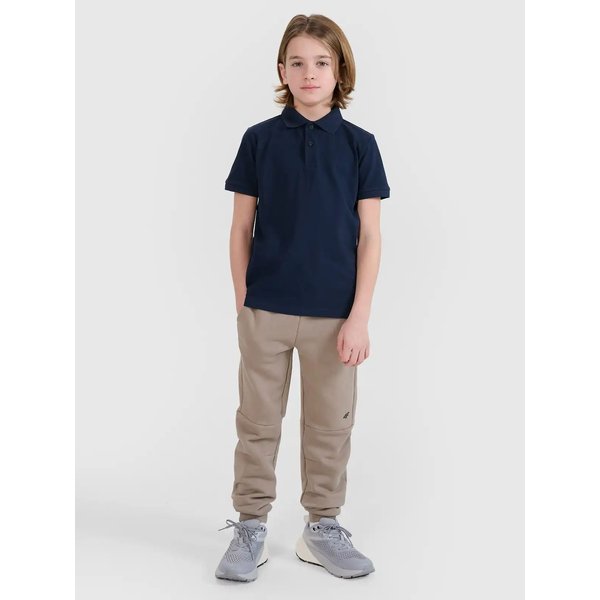 Koszulka chłopięca polo TPTSU513 4F - granat