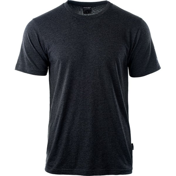 Koszulka męska Plain Hi-Tec - dark grey melange
