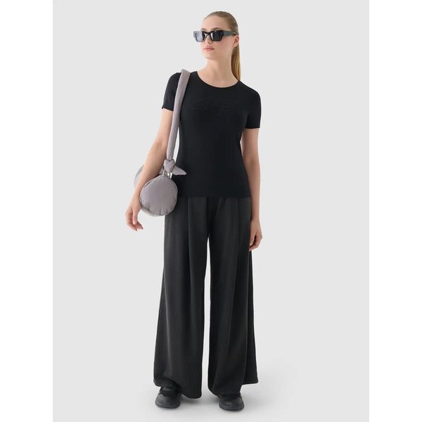 Koszulka damska 4FWMM00TTSHF1846 4F - głęboka czerń