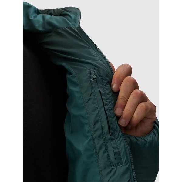 Kurtka puchowa męska TDJAM480 4F - ciemna zieleń