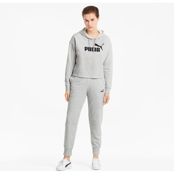 Spodnie dresowe damskie Essentials Track Puma - light grey heather