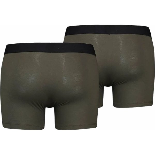Bokserki męskie Solid Basic Brief Organic 2pary Levis - khaki