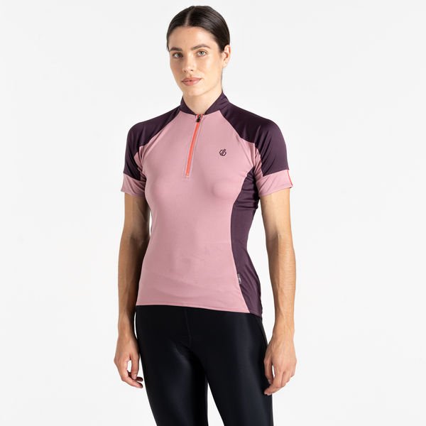Koszulka rowerowa damska Flutter Jersey Dare2B - Lilas/DeepPlum
