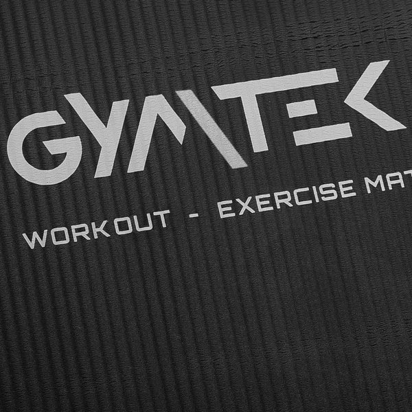 Mata do ćwiczeń, jogi NBR 1,5cm Gymtek - czarna