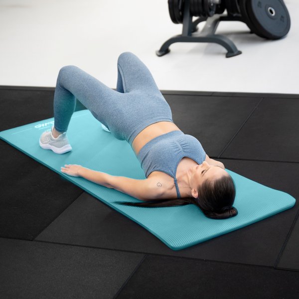 Mata do ćwiczeń, jogi NBR 1,5cm Gymtek - miętowa