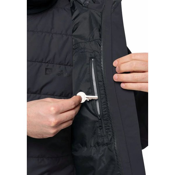 Kurtka męska Glaabach 3w1 Jack Wolfskin - black