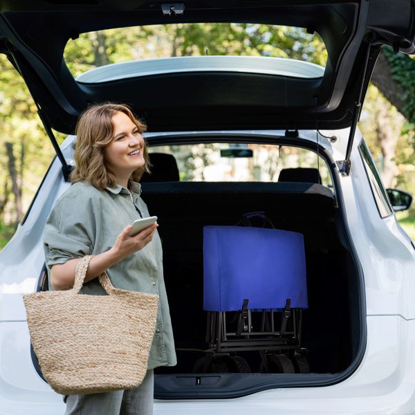 Wózek turystyczny, składany EasyGo 100L Outtec - EasyGo niebieski