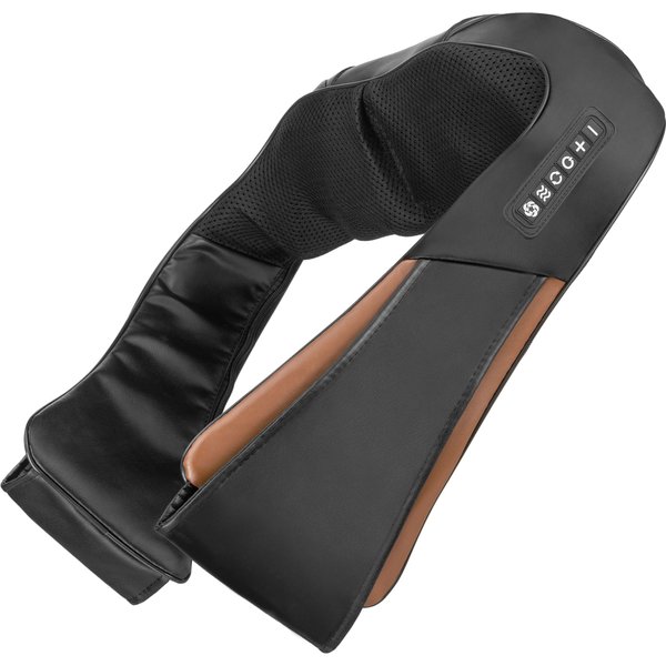 Masażer karku przeciwbólowy Shiatsu Gymtek - brązowo-czarny