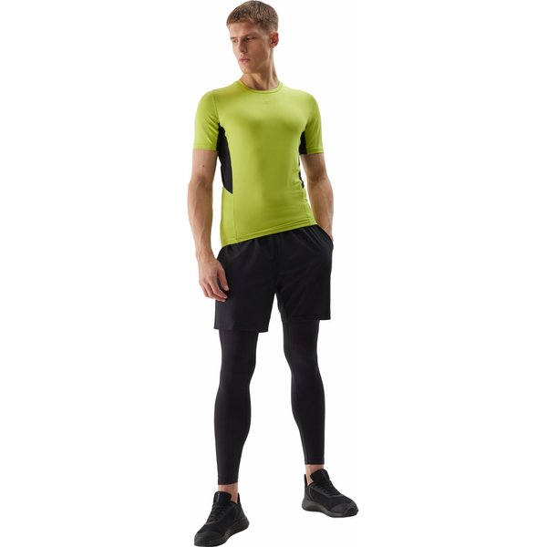 Koszulka męska 4FWSS24TFTSM600 4F - soczysta zieleń