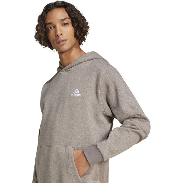 Bluza męska Seasonal Essentials Melange Hoodie Adidas - beżowa