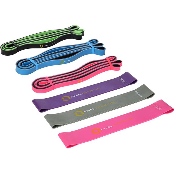 Zestaw gum do ćwiczeń GU04 GU06 Pro Set HMS