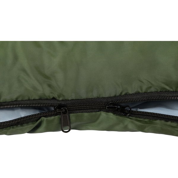 Śpiwór z kapturem lekki, kołdra Thermolite Outtec - zielony