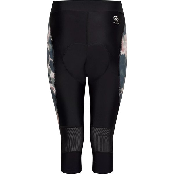 Legginsy rowerowe Worldly Capri 3/4 Dare2B - black/dusky rose