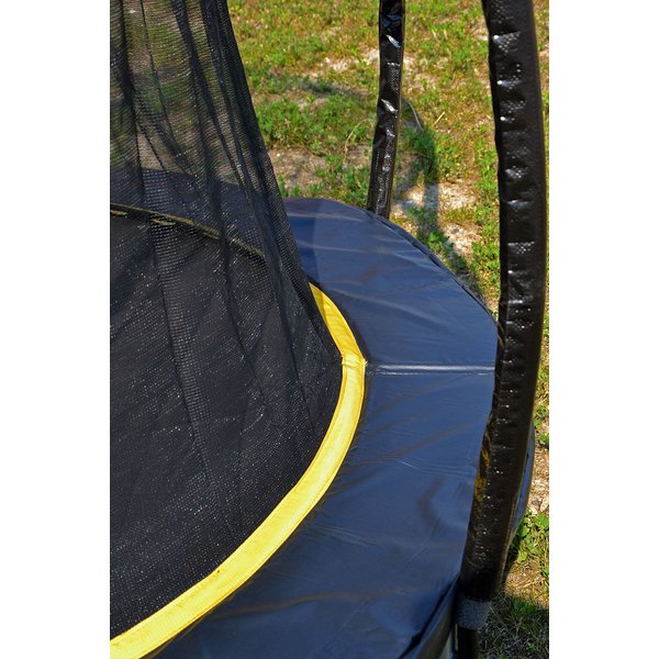 Trampolina ogrodowa z siatką wewnętrzną 244cm Enero - czarna
