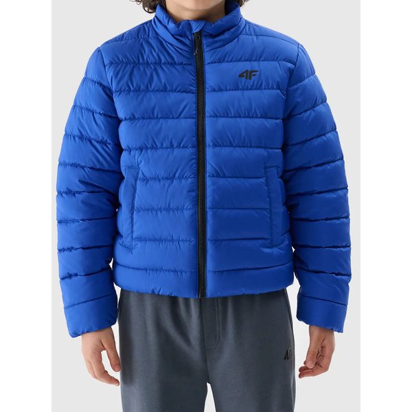 Kurtka puchowa chłopięca TDJAM520 4F - kobalt