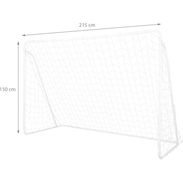 Bramka do piłki nożnej z tarczą strzelecka 215x150x76cm Nils