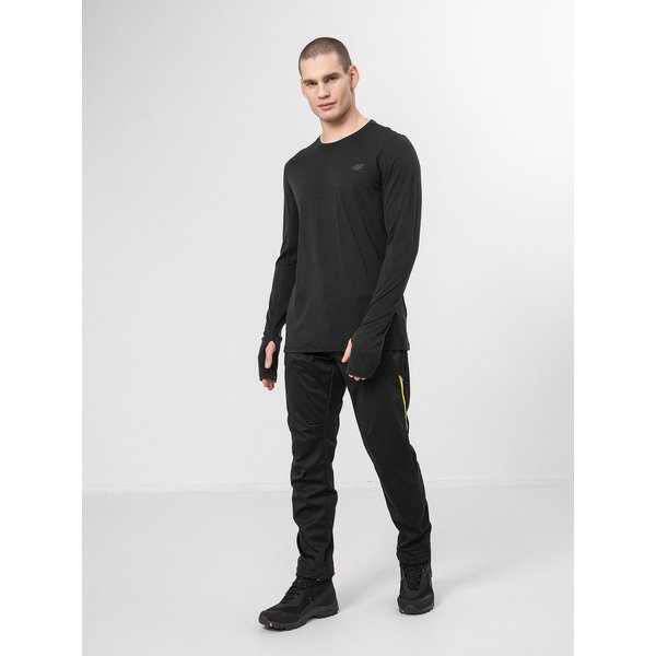 Longsleeve wełniany męski H4Z22 TSML012 4F