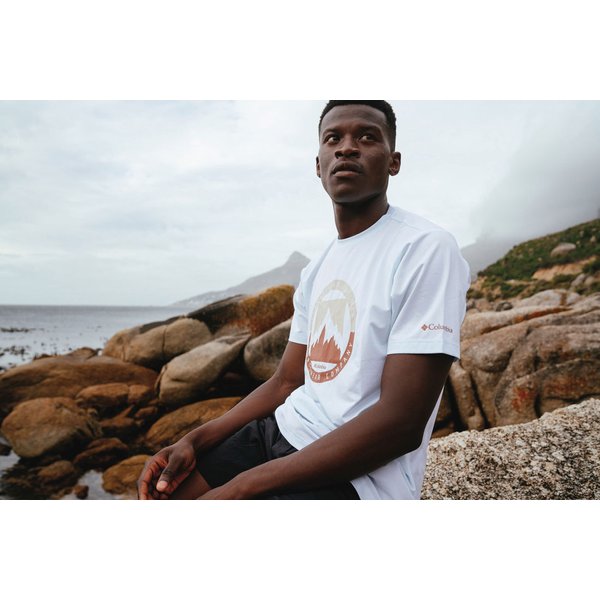 Koszulka męska Ice Lake II Technical Columbia - Dark Stone/Peak Direction