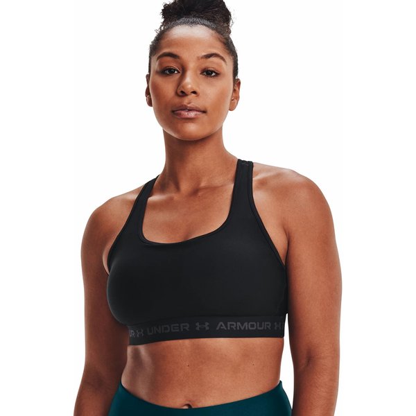 Biustonosz sportowy damski Crossback Mid Bra Under Armour - black