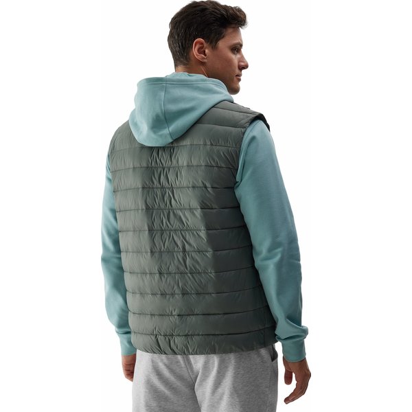Kamizelka puchowa męska 4FWSS24TVJAM098 4F - jasna zieleń