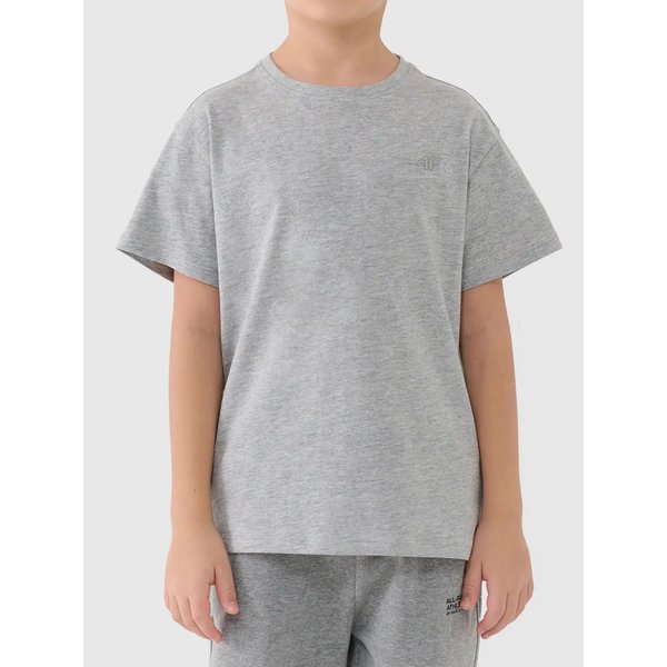 Koszulka chłopięca TTSHM2330 4F - szary melanż