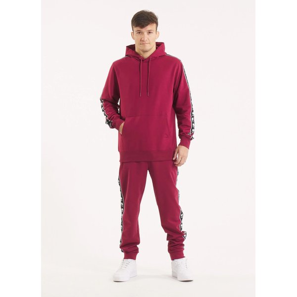 Bluza męska Tape Nugget Hooded Sweatshirt Pitbull West Coast - burgundy