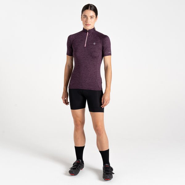 Koszulka rowerowa damska Pedal Through It II Dare2B - Deep Plum