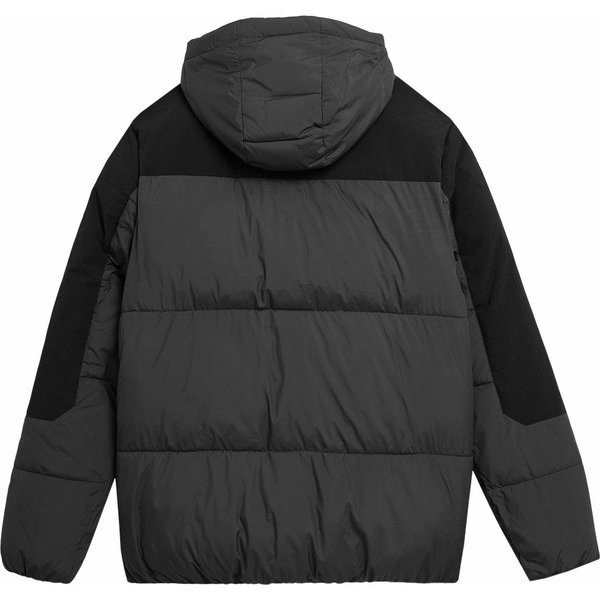 Kurtka puchowa męska 4FAW23TDJAM244 4F - antracyt
