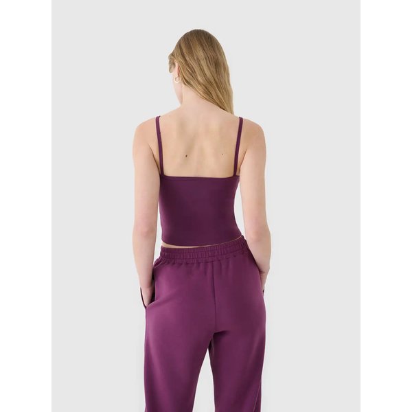 Top damski TSLEF127 4F - ciemny fiolet