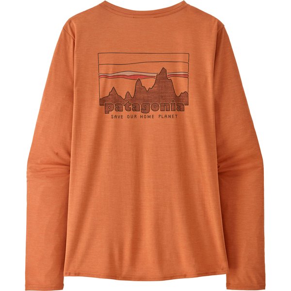 Longsleeve damski Cap Cool Daily Graphic Patagonia - '73 Skyline: Rock Melon X-Dye