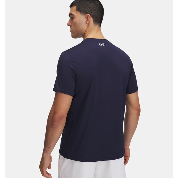 Koszulka męska Heatgear Fitted Under Armour - Midnight Navy / White