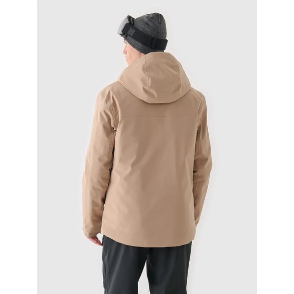Kurtka narciarska męska TTJAM579 4F - jasny brąz