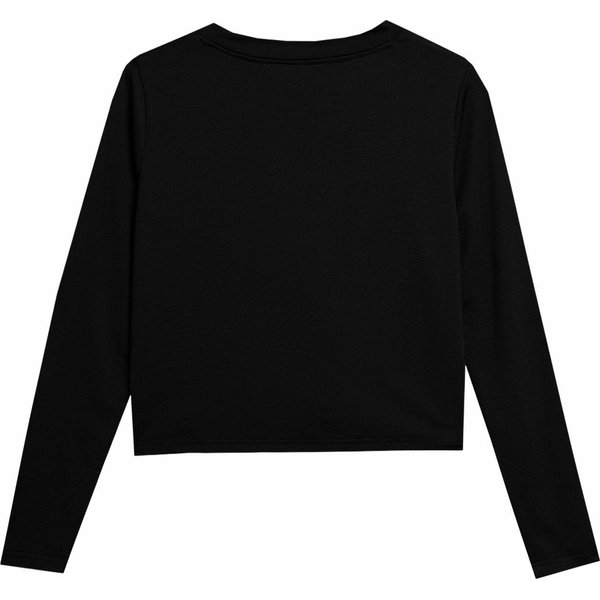 Longsleeve damski 4FSS23TFLOF075 4F - czarna