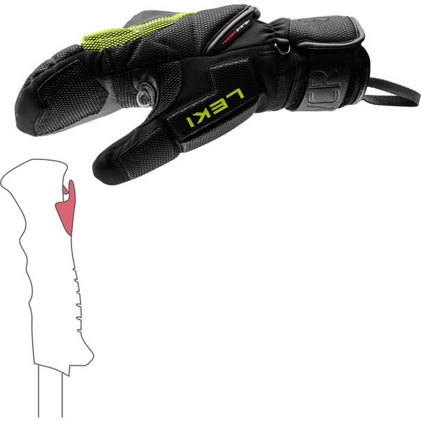 Rękawice narciarskie WCR Coach 3D Mitt Leki