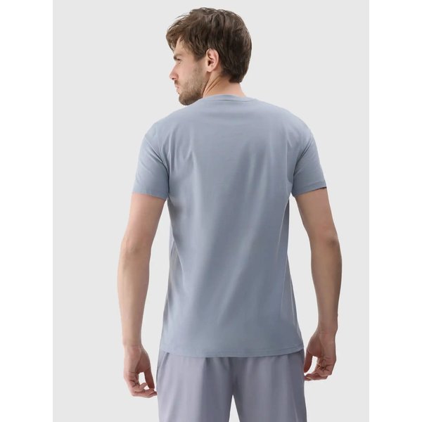 Koszulka męska TTSHM2077 4F - chłodny jasny szary